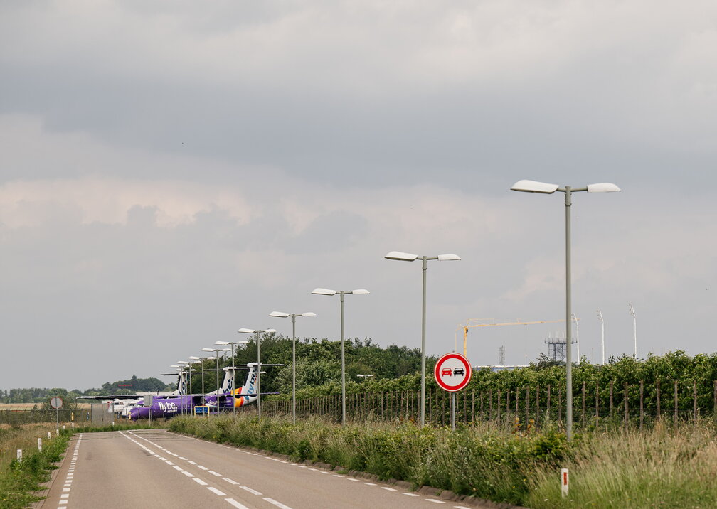 Uitzicht op MAA vanuit de omgeving