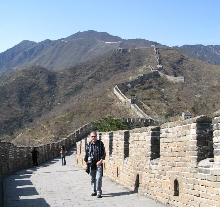 Wiel Dohmen op de Chinese Muur